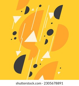 Resumen de los antecedentes en un estilo moderno y de moda. Cartel con formas geométricas planas y simples.