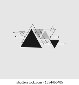 Abstract background with modern triangles used for background images, brochures, websites and other art.