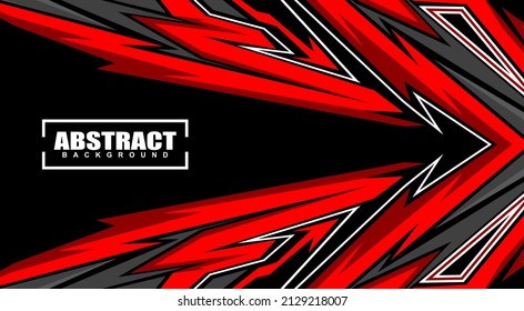 Abstract background modern vector racing 3d red and gray Premium Vector