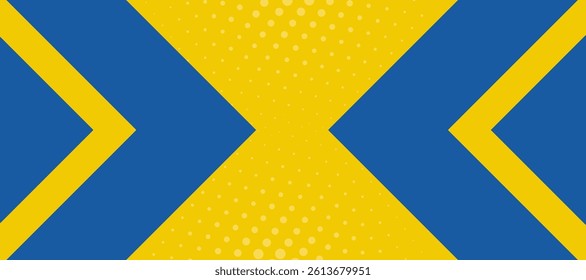 Abstract background modern vector technology graphic yellow and blue energy technology concept futuristic graphic. Yellow and blue science background
