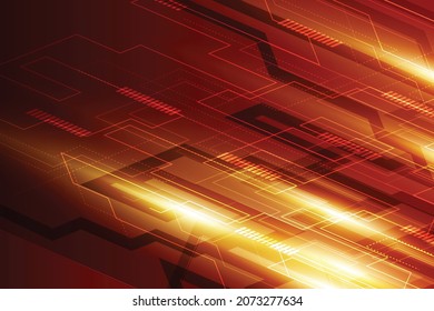 abstract background Modern work style, futuristic, red mixed with gold, similar to the surface of a spacecraft.