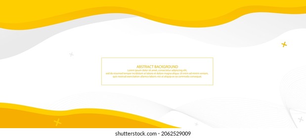 Resumen del fondo moderno. Fondo amarillo. Diseño de textura de fondo abstracto vectorial, afiche brillante, fondo amarillo banner Ilustración vectorial.