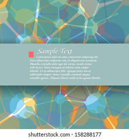 Abstract Background, Molecular bonds, Vector eps10