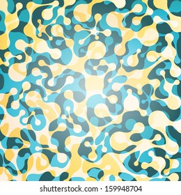 Abstract background, Molecular compounds, Metaball, Vector eps 10