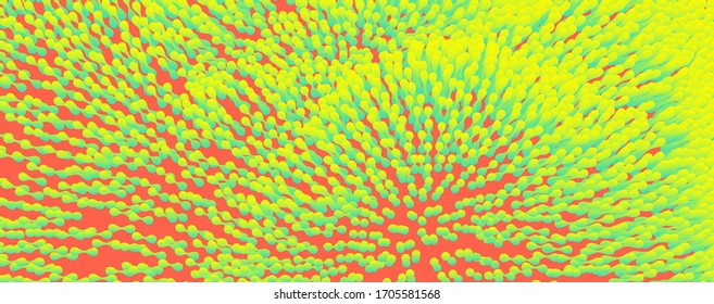 Abstract background with molecular structure. 3d vector illustration. 