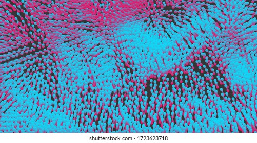 Fondo abstracto con estructura molecular. Ilustración vectorial 3d. 