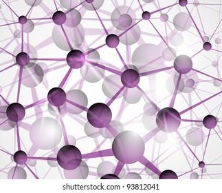 Abstract background of the molecular structure. Eps 10