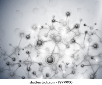 Abstract background of the molecular structure. Eps 10