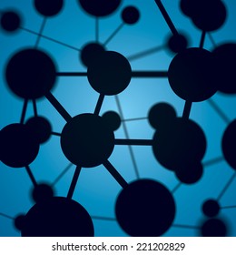 Abstract background, molecule, microcosm, vector design