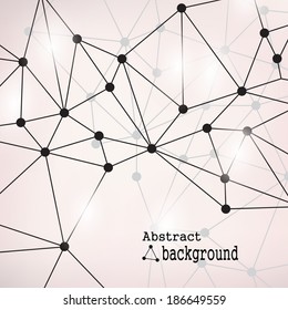 Abstract background molecules