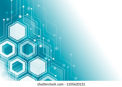 Abstract background of the molecules. The hexagonal structure of chemistry. Molecular studies. The molecular structure of the hexagonal lattice. background