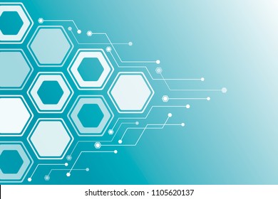 Abstract background of the molecules. The hexagonal structure of chemistry. Molecular studies. The molecular structure of the hexagonal lattice. background