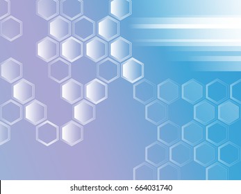 Abstract background of the molecules. The hexagonal structure of chemistry. Molecular studies. The molecular structure of the hexagonal lattice. background