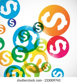 abstract background: money