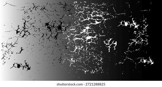 Abstract background. Monochrome texture. The image includes a black and white tone effect. A black and white rough grunge pattern background with a worn, rough ink texture.