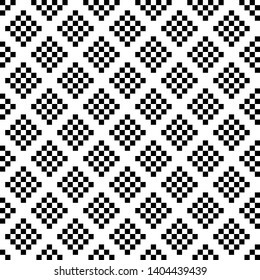 Abstract background. Monochrome texture. Seamless pattern. Diagonal fabric, print, wallpaper design and decoration element of squares.