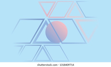 abstract background with moon design