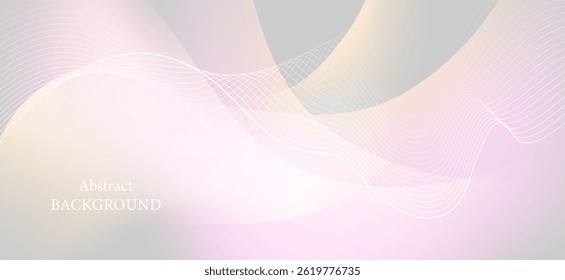 An abstract background with more defined lines, where the drawn lines create depth and dimension that is appealing. The background colors remain light tones, such as pink and gray.