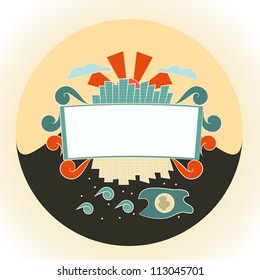 abstract background, morning and night