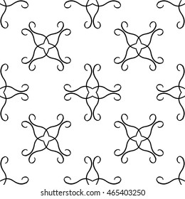 abstract background mosaic asian white black lace