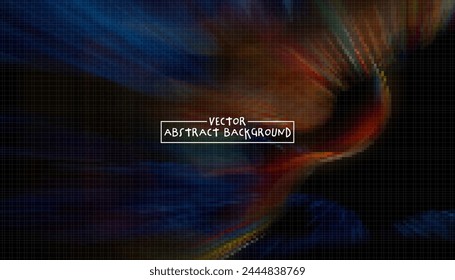 Abstract background mosaic composition, editable vector template for your design