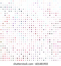 Abstract Background Mosaic with Multicolored Circles and different sizes.  Circles of all shades of Red, Pink, Blue and Purple.