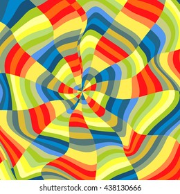 Abstract Background. Mosaic. Psychedelic Composition for Design. Polygonal Vector illustration.