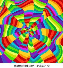 Abstract Background. Mosaic. Psychedelic Composition for Design. Polygonal Vector illustration.