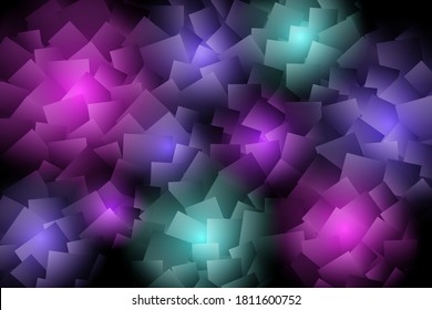Abstract background with mosaic shapes. Bright flashes on a dark background. Vector illustration EPS10
