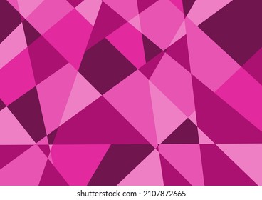 estilo mosaico de fondo abstracto ilustración vectorial de polígono tono rosa