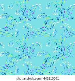 abstract background with mosaic texture. vector seamless pattern with waves