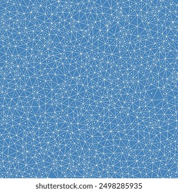 Abstrakter Hintergrund mit Mosaik-Dreieck-Formen. Mehrere wiederholte innere Dreiecke. Kleine Dreiecksgröße. Volltonfarbe. Nahtloses Muster. Kreative Vektorgrafiken. Lebendige Vektorgrafik.