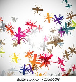 abstract background: mosquito