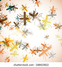 abstract background: mosquito