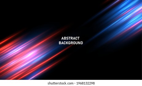 Abstract background with motion neon light effect.Vector illustration .