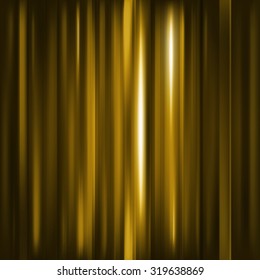 Abstract background. Motion yellow lines. Vector technology backdrop for cover magazine, banner, catalog, web and advertisement. Like gold with light