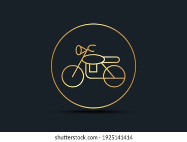Abstract background of Motorcycle,Gold color,vector illustrations