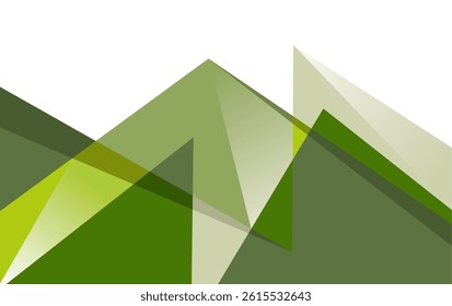 Abstract Background Mountain Style With Modern Design. Mountain Abstract Green Color