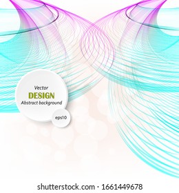 
Abstract background, the movement of circular lines of the wave. Brochure Template