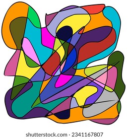 Fondo abstracto multicolor. multicolor