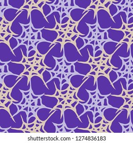 Abstract background multicolor cobweb grid seamless pattern.