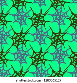Abstract background multicolor cobweb grid seamless pattern.
