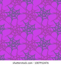 Abstract background multicolor cobweb grid seamless pattern.