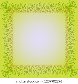 Abstract background multicolor cube chaos frame.