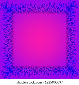 Abstract background multicolor cube chaos frame.