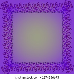 Abstract background multicolor cube chaos frame.
