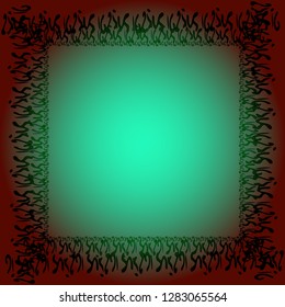 Abstract background multicolor cube chaos frame.