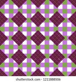 Abstract background multicolor cube geometric pattern seamless.