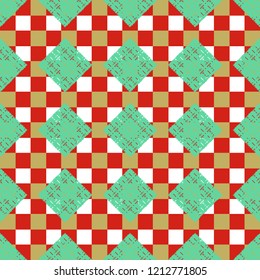 Abstract background multicolor cube geometric pattern seamless.