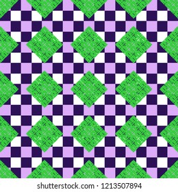 Abstract background multicolor cube geometric pattern seamless.